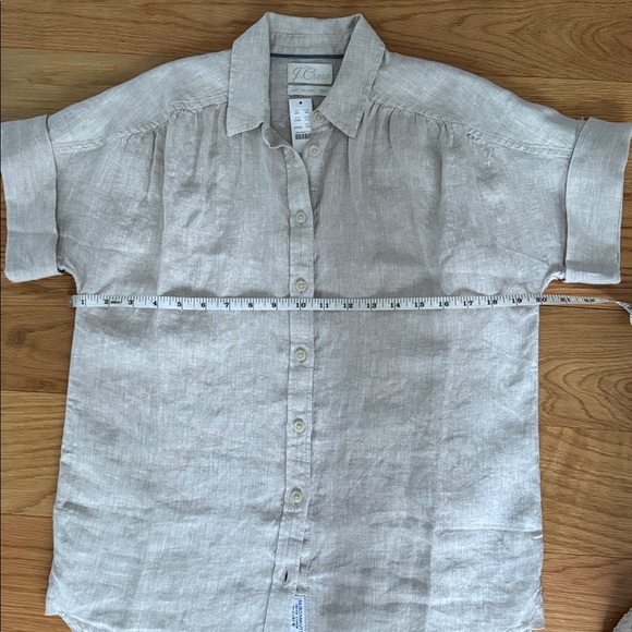 J.CREW BUTTON DOWN LINEN SHIRT, XSP - Picture 8 of 11